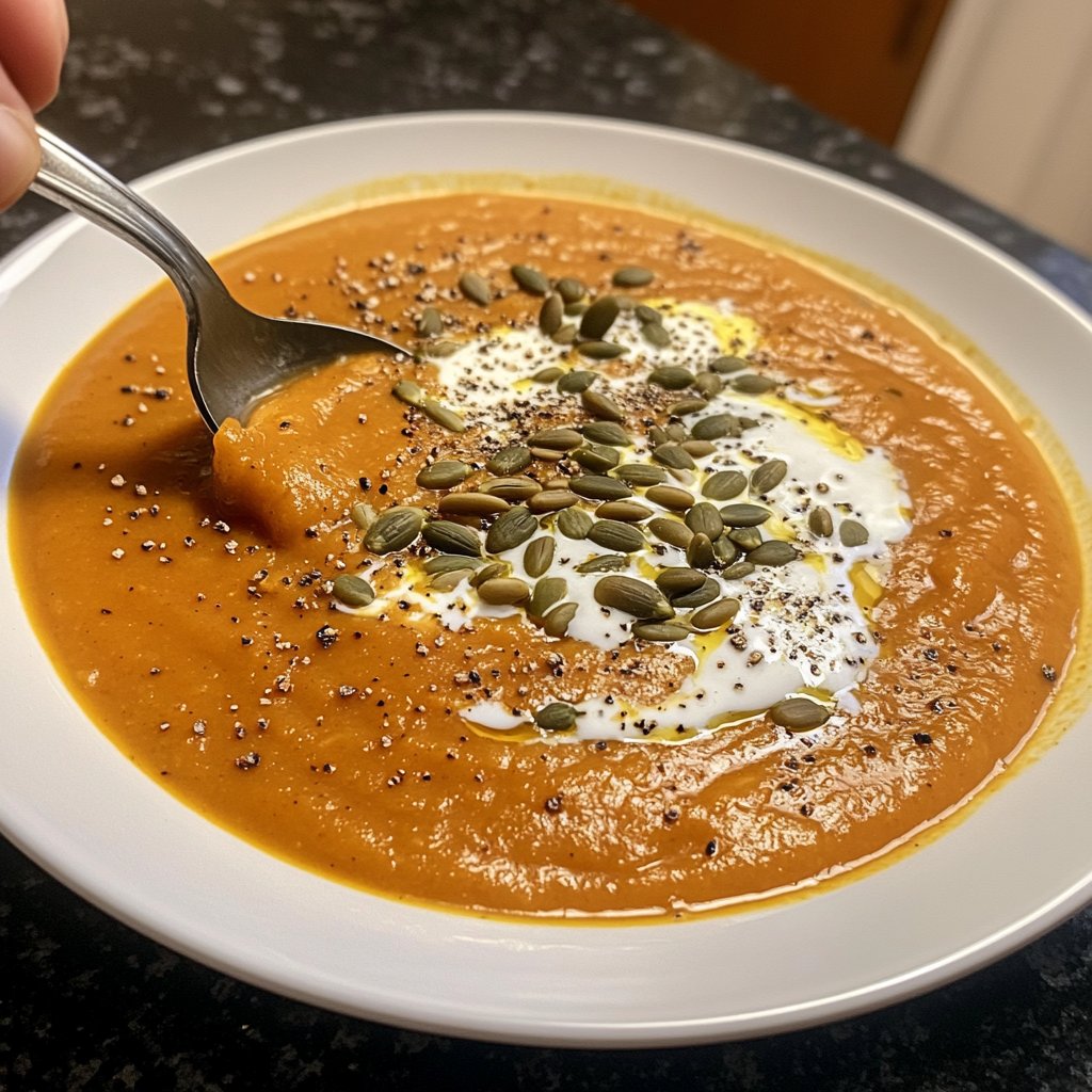 Kürbissuppe aus dem Ofen