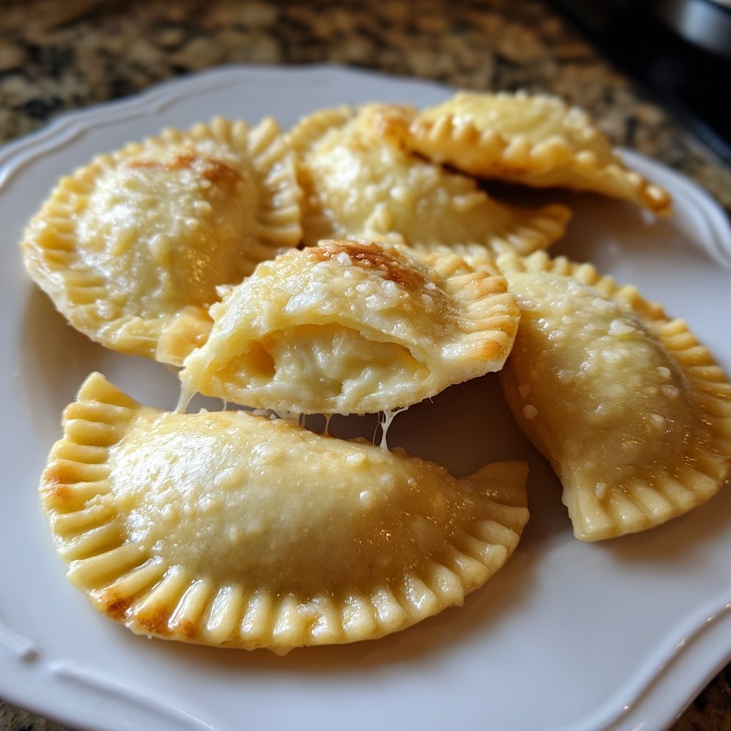 Ravioli in Herzform mit Ricottafüllung