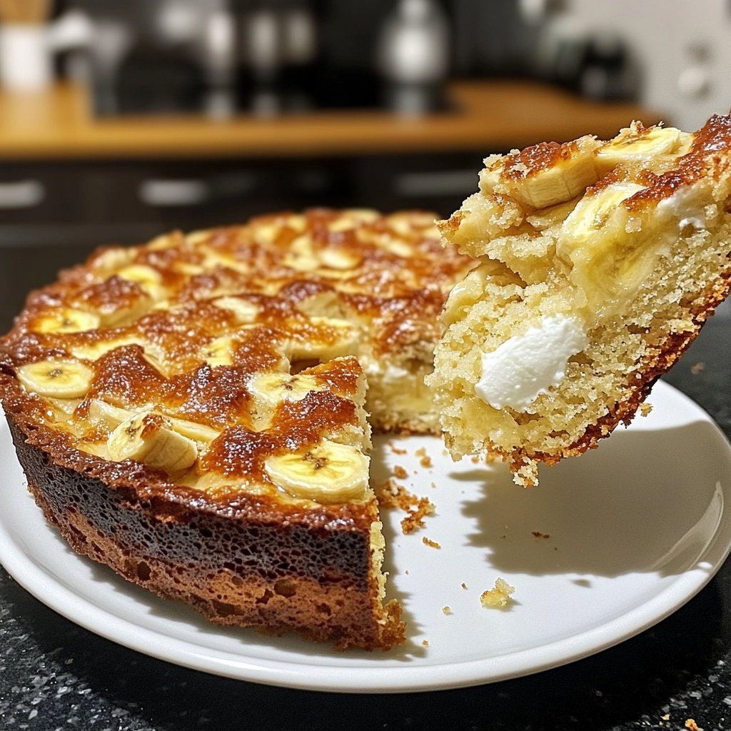 Bananenkuchen mit Quark