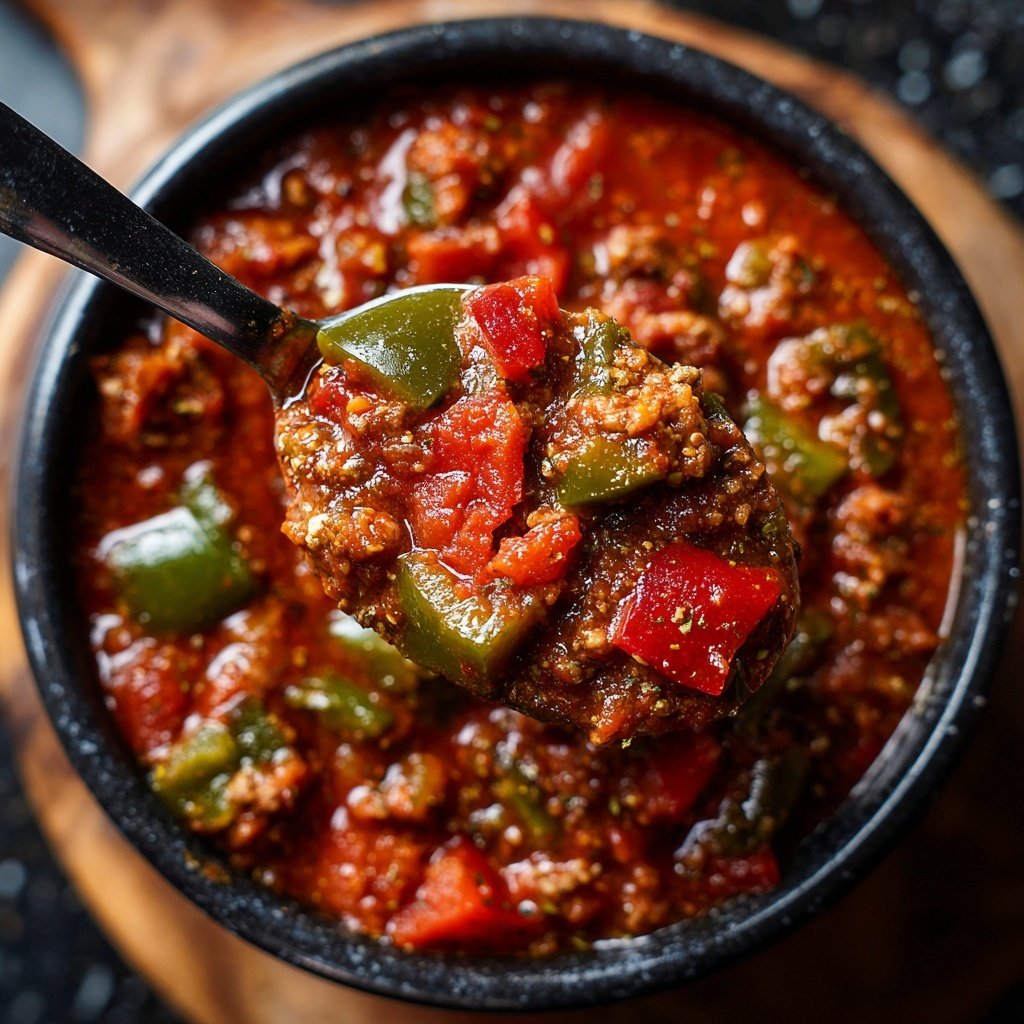 Chili sin Carne mit Paprika