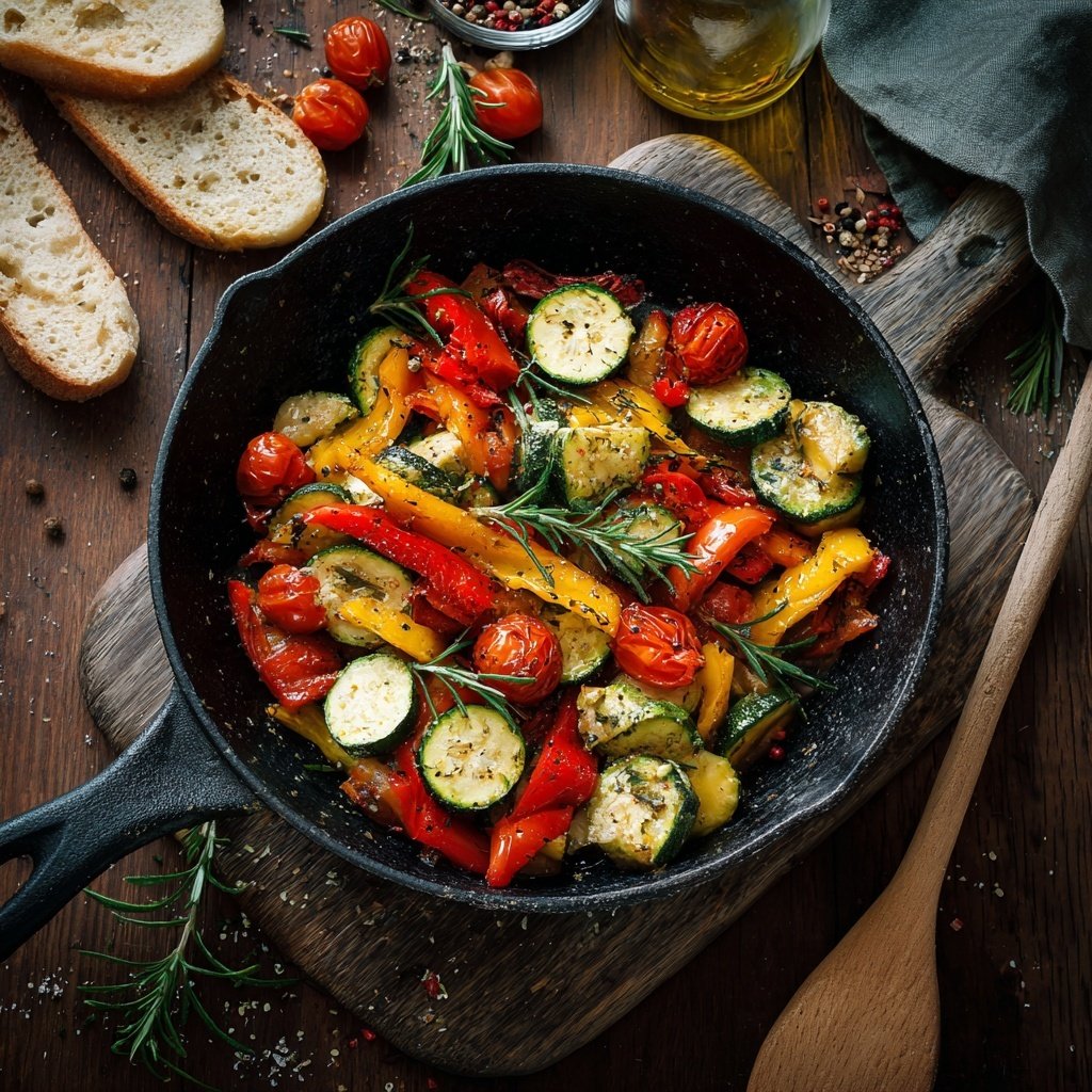 Kalorienarme Ofenpfanne Mit Gemüse