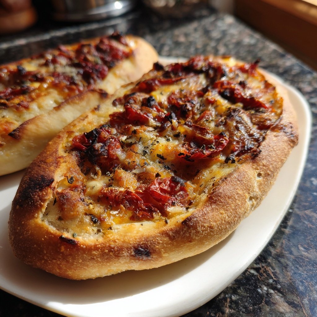 Gefüllte Auberginen mit Tomaten