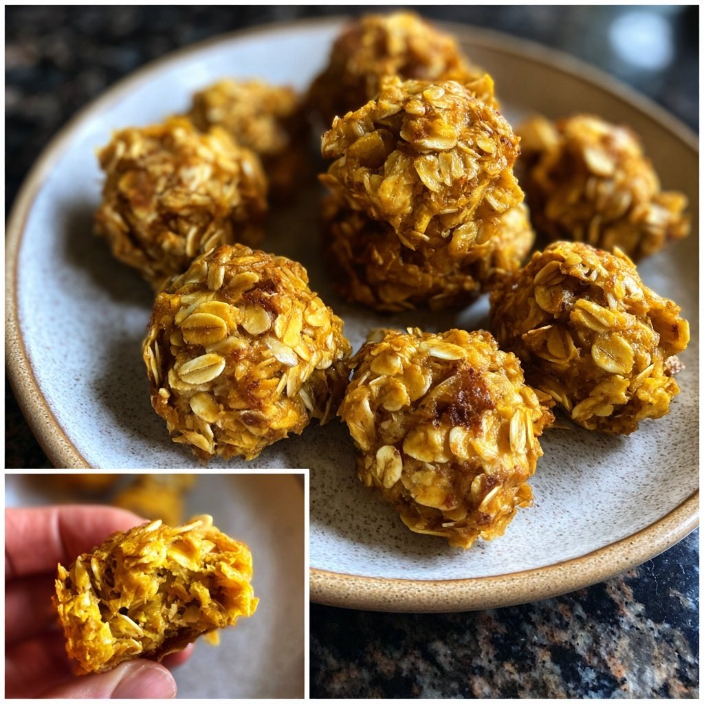 Zuckerfreie Snacks mit Hafer und Banane