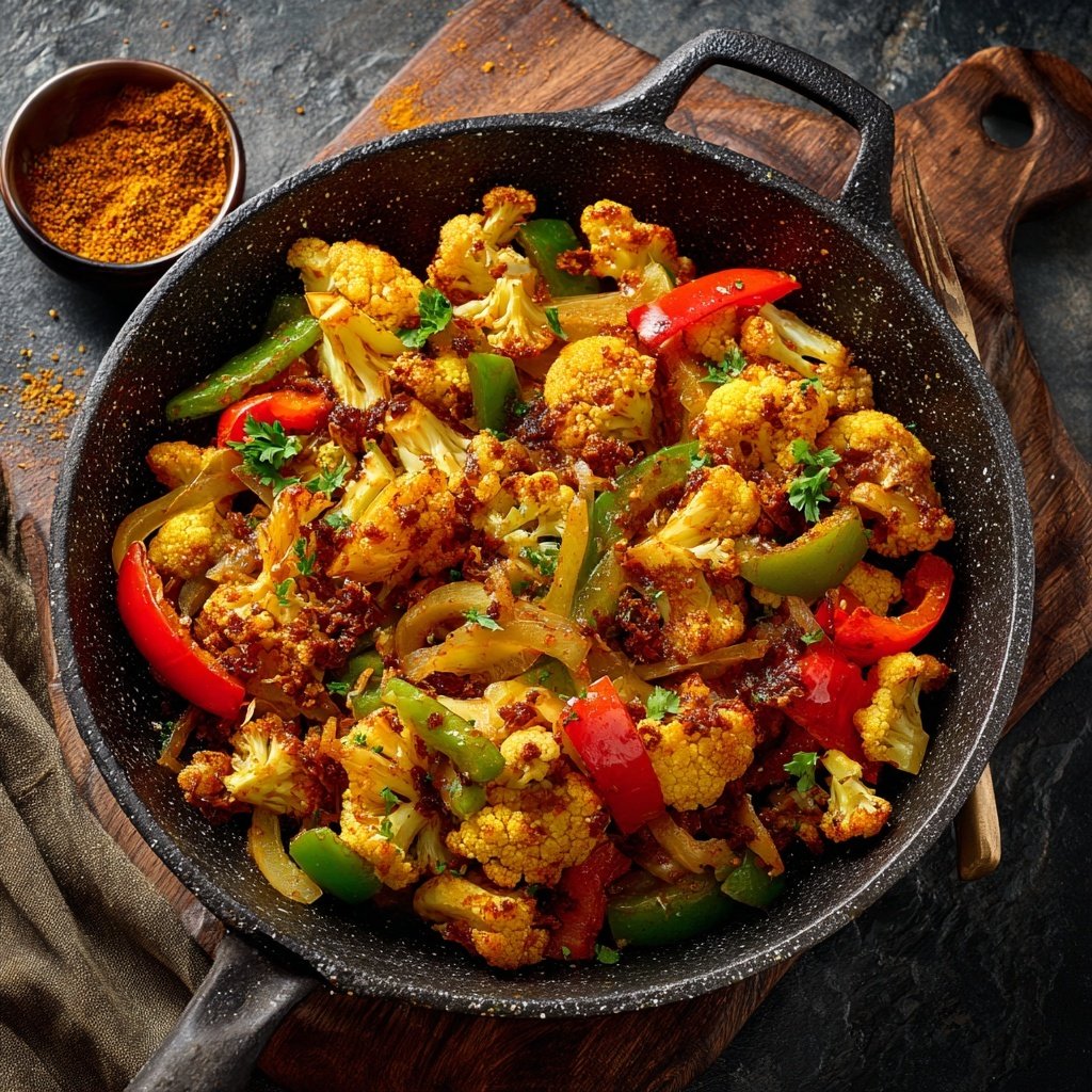 Blumenkohl Pfanne Mit Curry