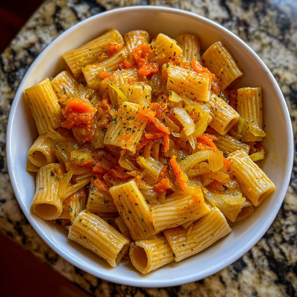 Rigatoni mit Fenchel und Orange