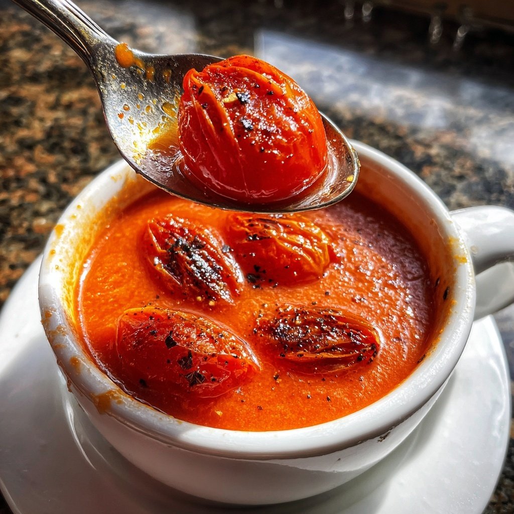 Tomatensuppe mit Ofentomaten