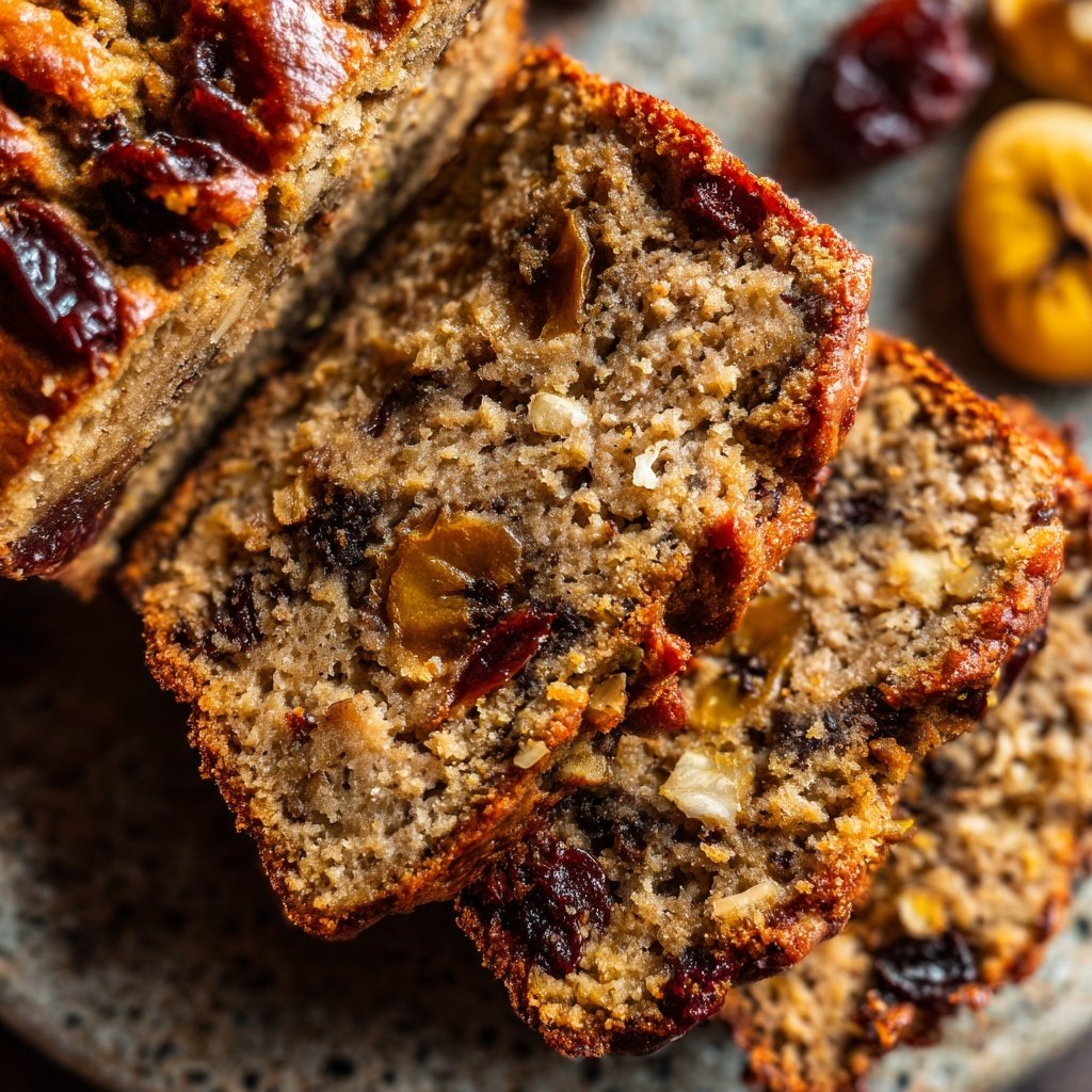 Bananenbrot mit Datteln
