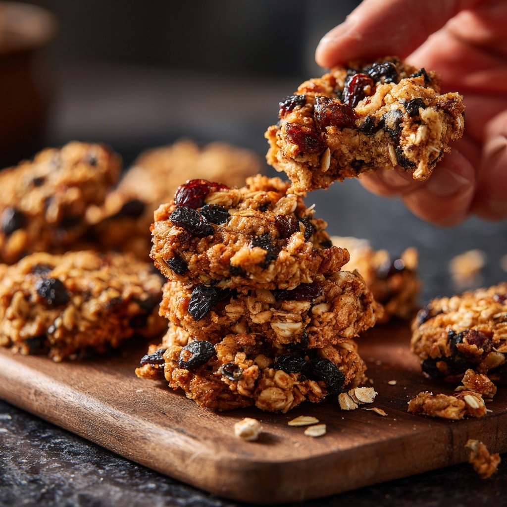 Zuckerfreie Snacks mit Hafer und Datteln