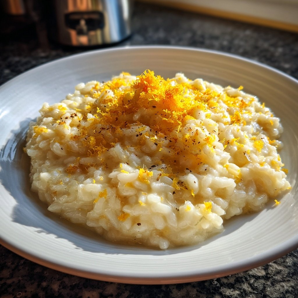 Risotto mit Zitrone und Parmesan