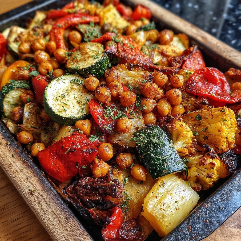 Ofengemüse mit Kichererbsen