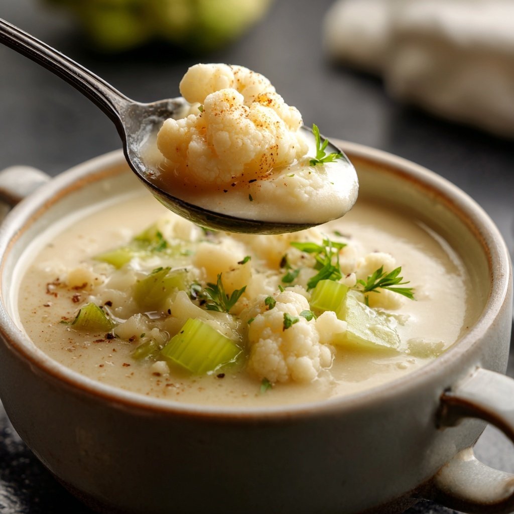Blumenkohlsuppe mit Sellerie